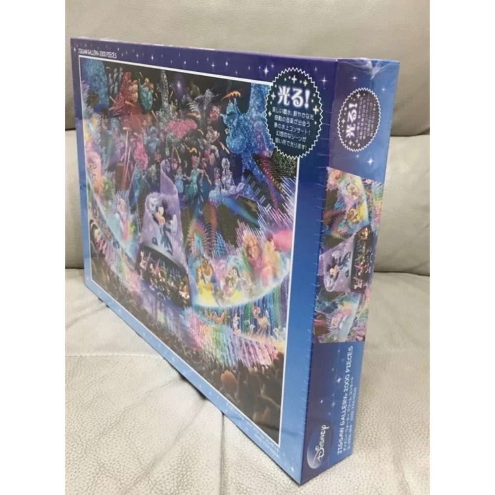 現貨 日本拼圖 Tenyo 迪士尼 夢幻水上音樂會🎼 夜光拼圖2000片 正版-細節圖3