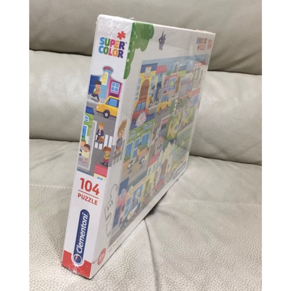 義大利拼圖 Clementoni 兒童幼兒拼圖 in the city 在城市 104片 大拼片 現貨 正版-細節圖5