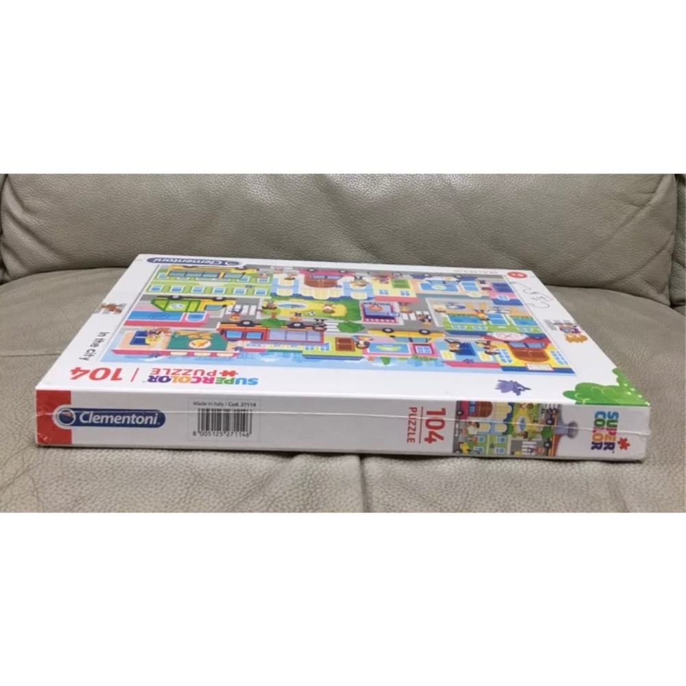 義大利拼圖 Clementoni 兒童幼兒拼圖 in the city 在城市 104片 大拼片 現貨 正版-細節圖6