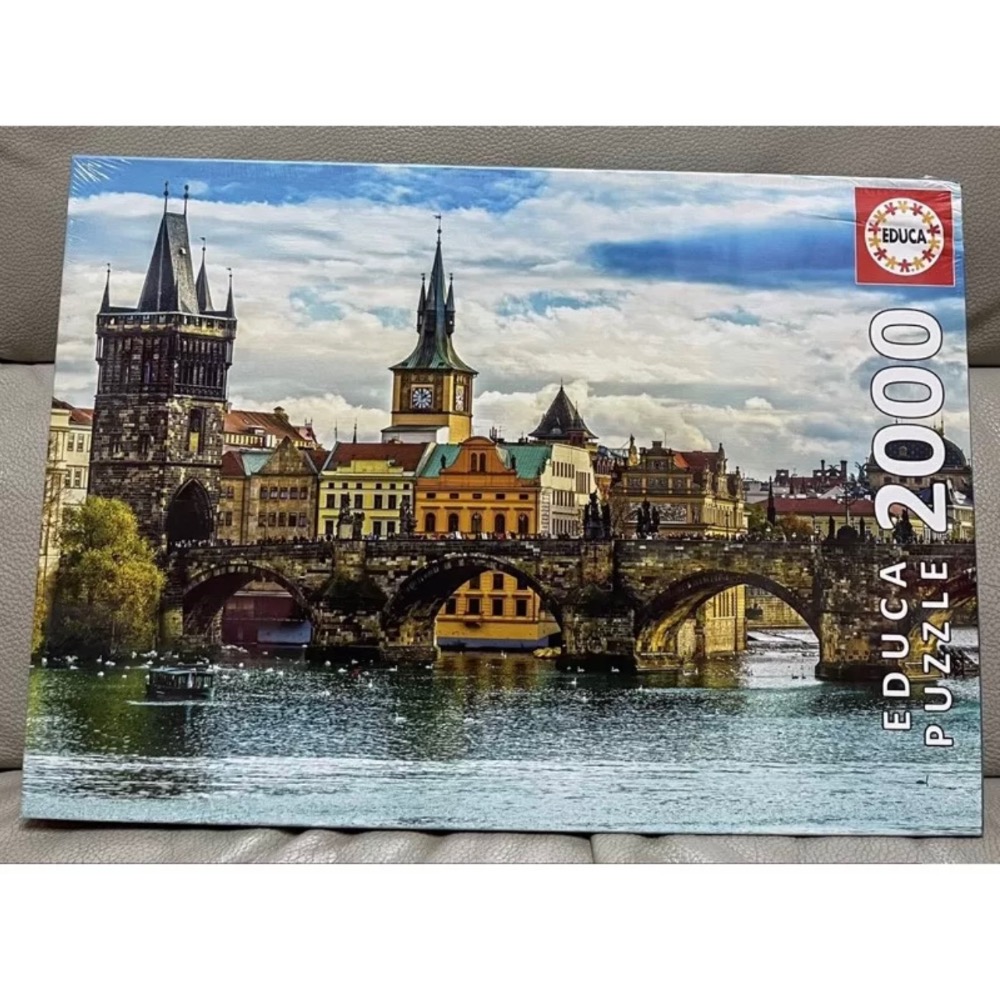 現貨 西班牙拼圖 Educa  Prague  捷克 布拉格 查理大橋 2000片 現貨 正版-細節圖3