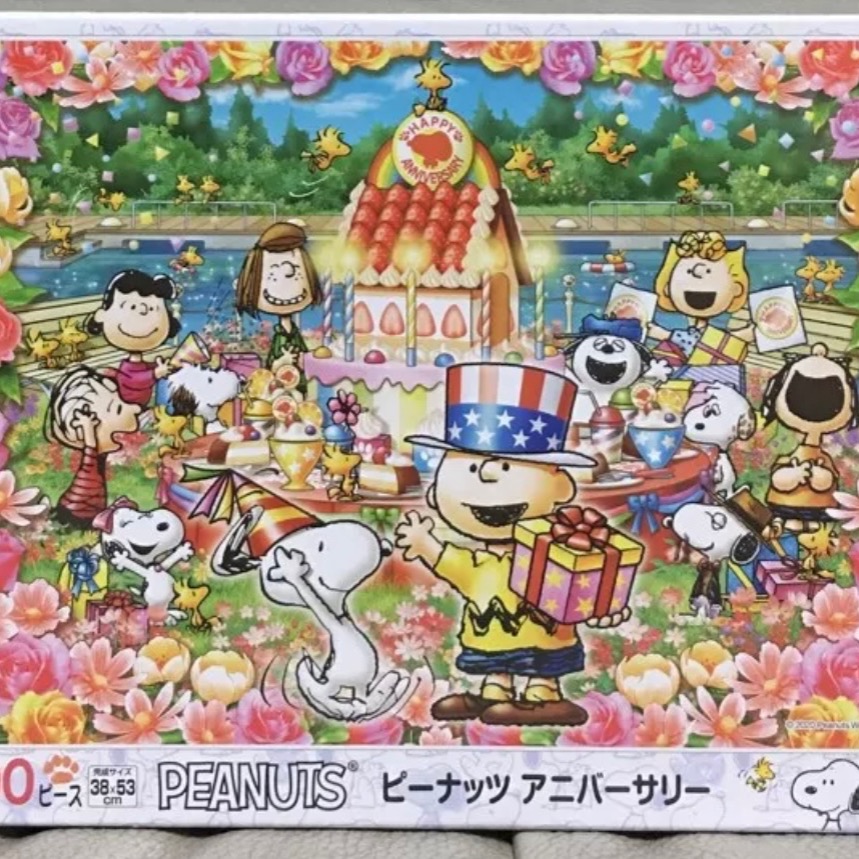 現貨 日本拼圖 Epoch 史努比  週年慶  500片 現貨 正版-細節圖3