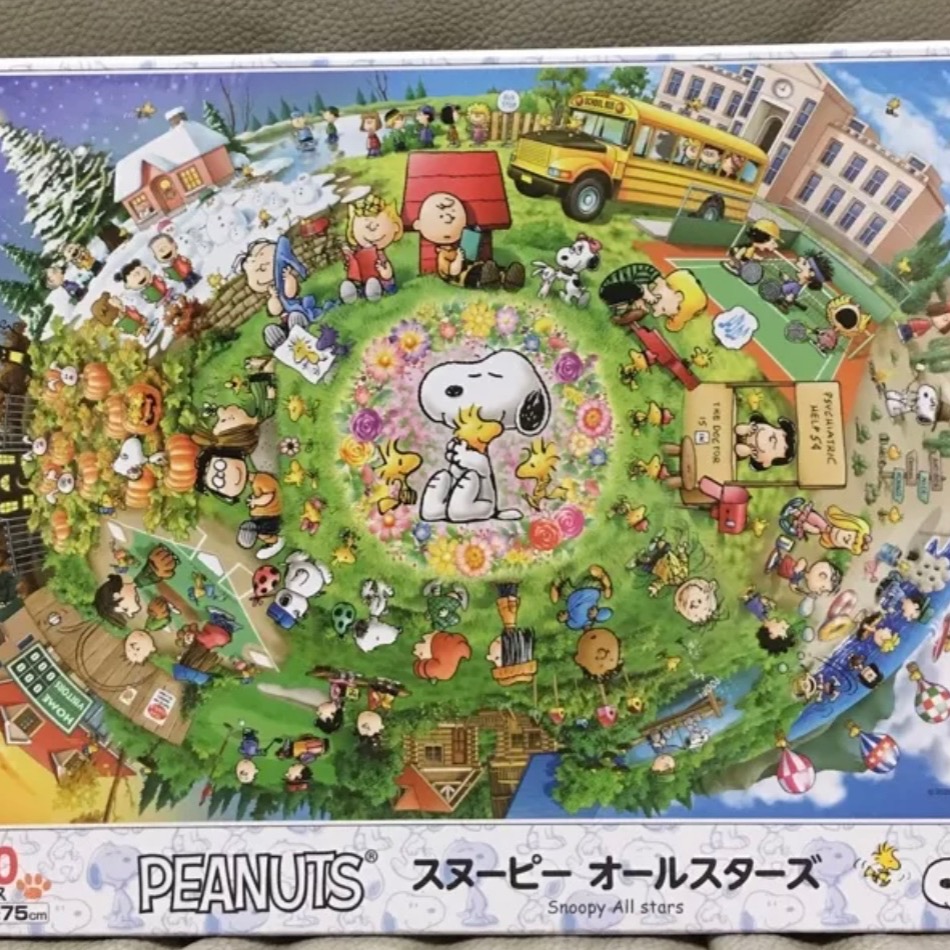現貨 日本拼圖 Epoch 史努比 Snoopy 四季  1000片 現貨 正版-細節圖3