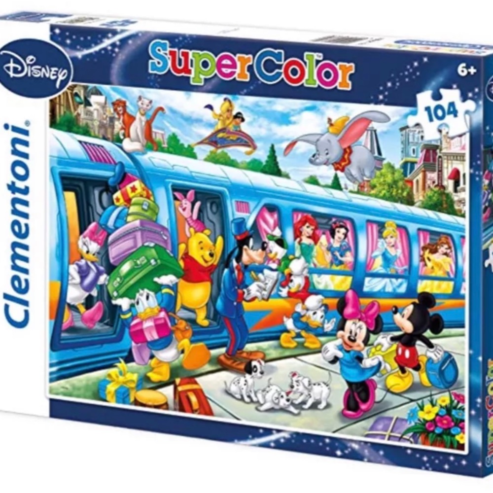 義大利拼圖 Clementoni 兒童幼兒拼圖 迪士尼家族 104片 大拼片 現貨 正版-細節圖2