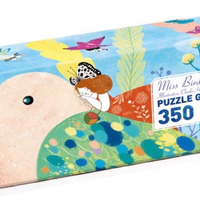 現貨 法國 DJECO 智荷 拼圖 兒童拼圖  Miss Birdy 350片 大拼片 現貨 正版-細節圖2