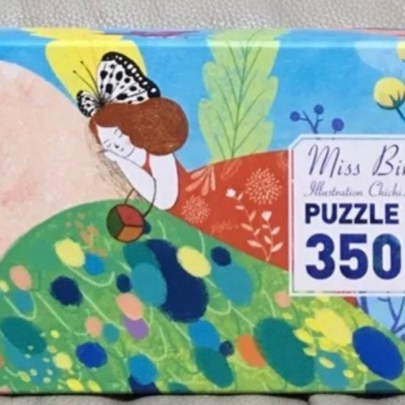 現貨 法國 DJECO 智荷 拼圖 兒童拼圖  Miss Birdy 350片 大拼片 現貨 正版-細節圖3