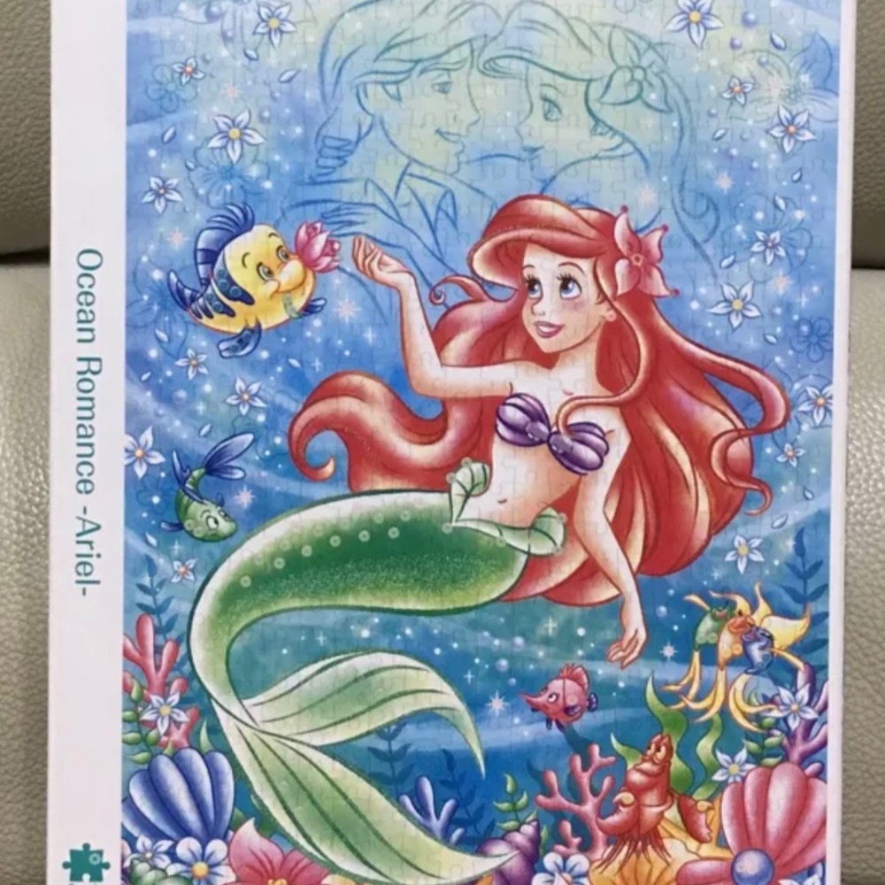 現貨 日本拼圖 Epoch 迪士尼 小美人魚 愛麗兒 布面拼圖 500片 現貨 正版-細節圖2
