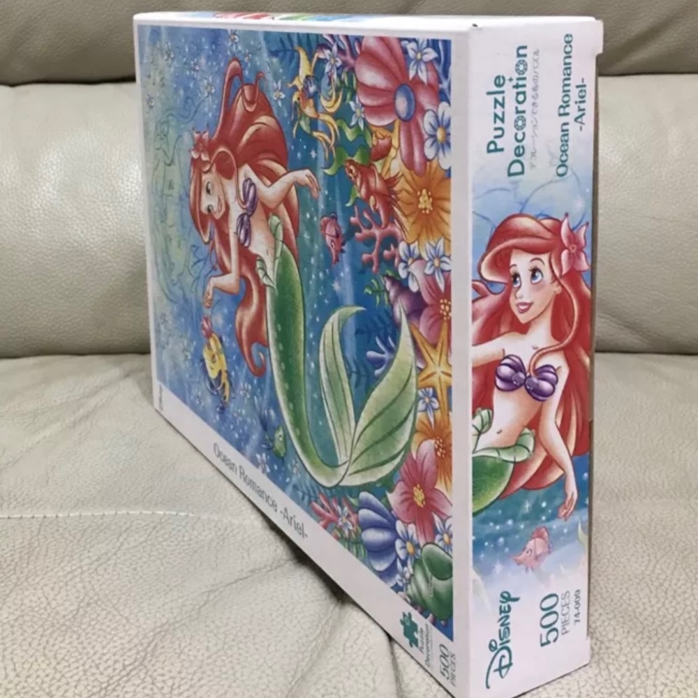 現貨 日本拼圖 Epoch 迪士尼 小美人魚 愛麗兒 布面拼圖 500片 現貨 正版-細節圖4