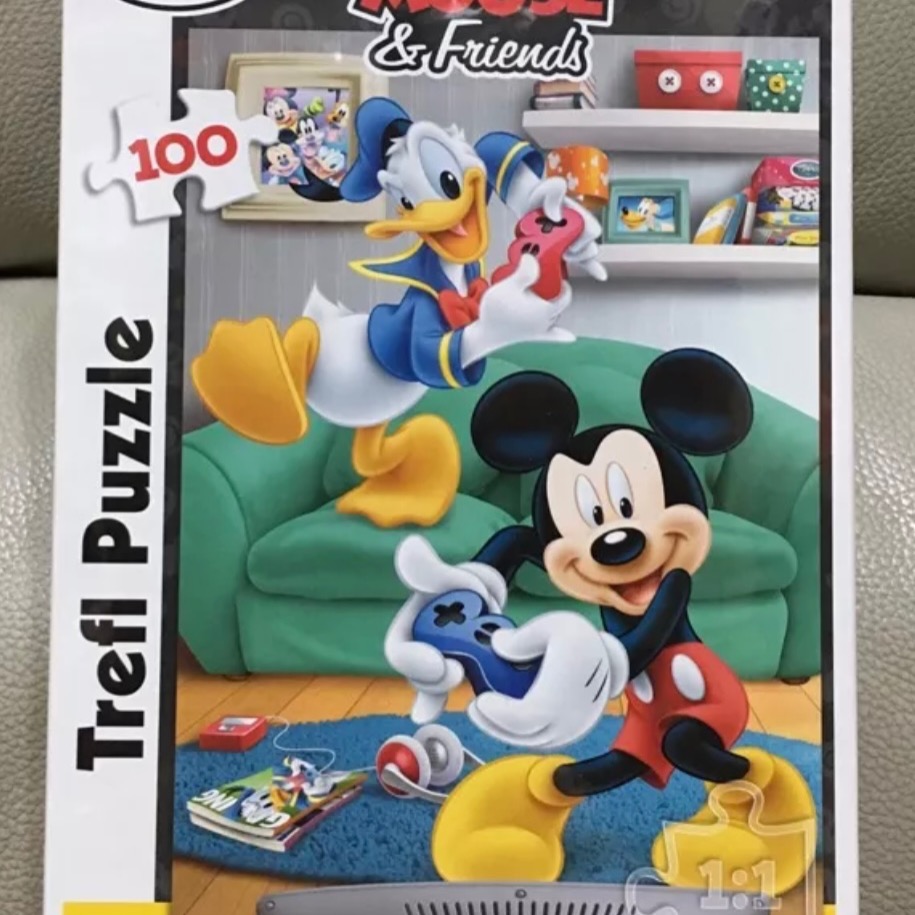 波蘭拼圖 Trefl 兒童幼兒拼圖 迪士尼 米奇 唐老鴨 100片 現貨 大拼片 正版-細節圖2