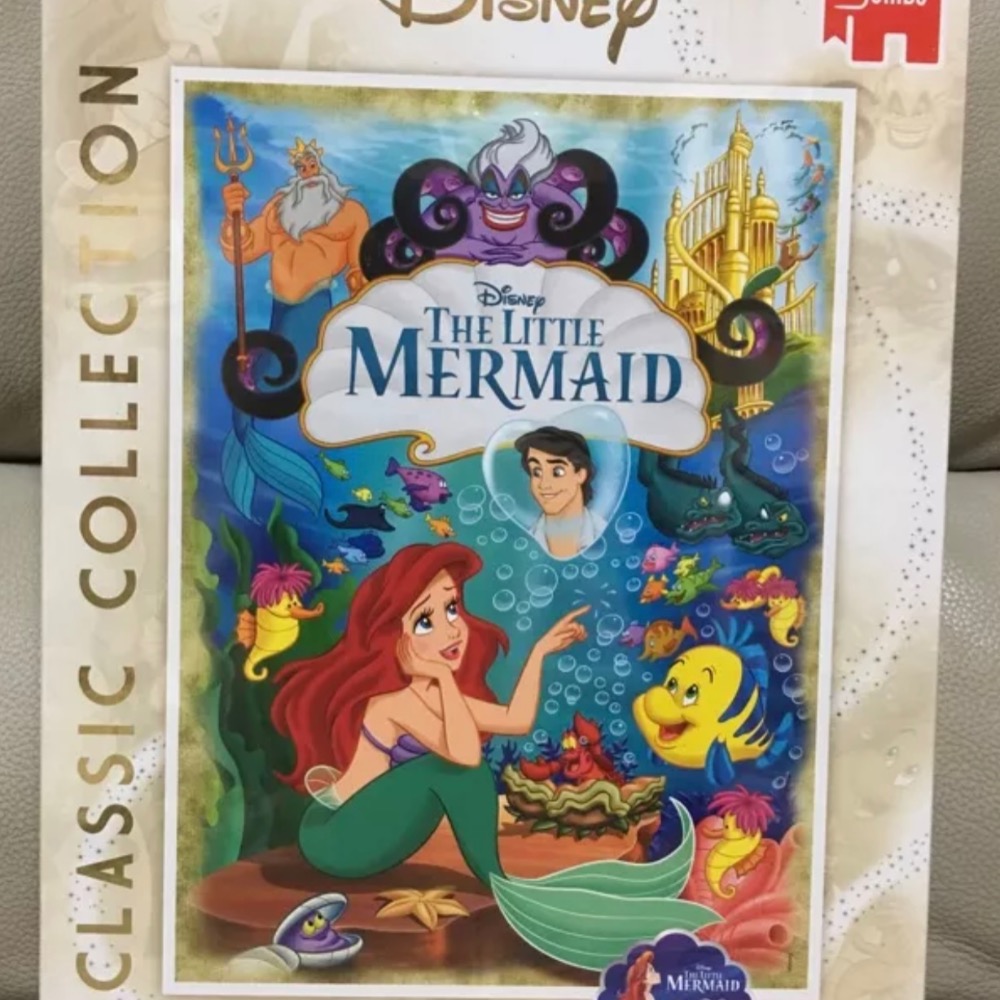 現貨 荷蘭拼圖 Jumbo 迪士尼 Disney 30週年限定 小美人魚 愛麗兒 1000片 現貨  正版-細節圖3