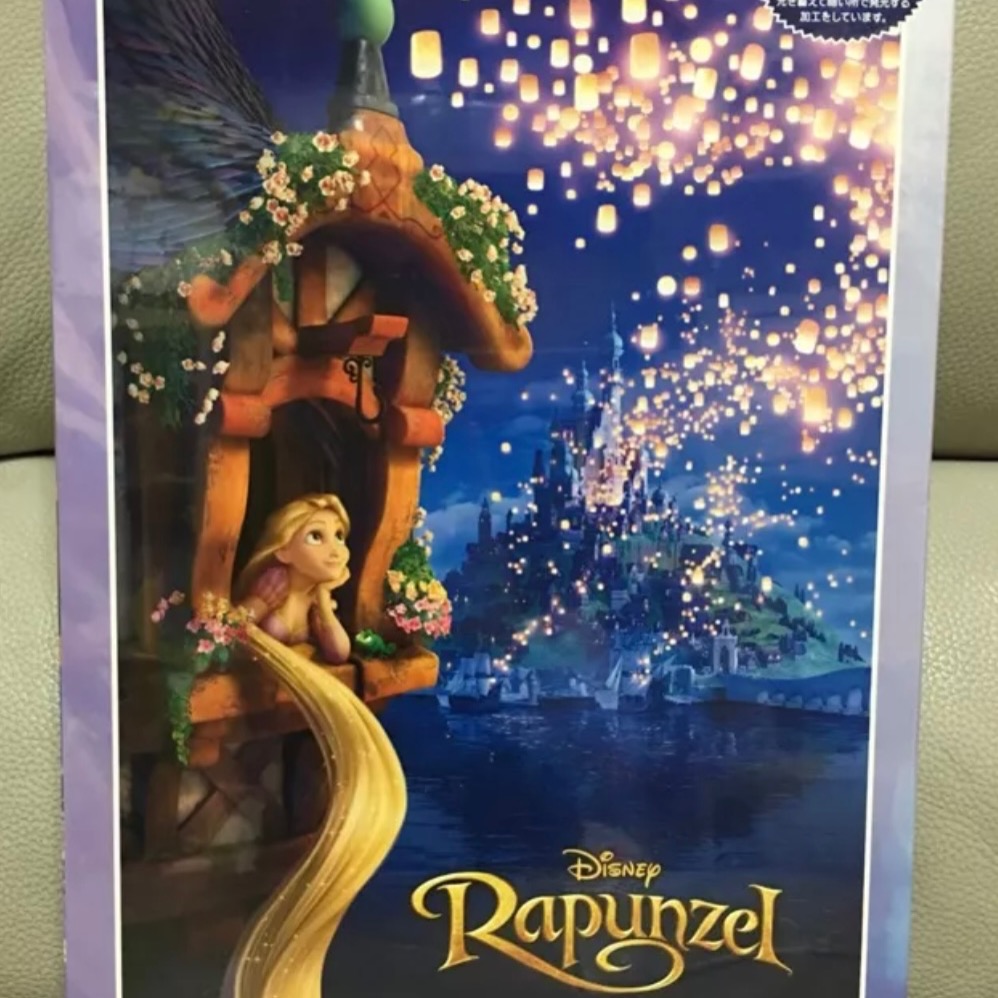 現貨 日本拼圖 Tenyo 迪士尼 魔髮奇緣 長髮公主 Rapunzel 樂佩 1000片 夜光 拼圖 正版-細節圖2