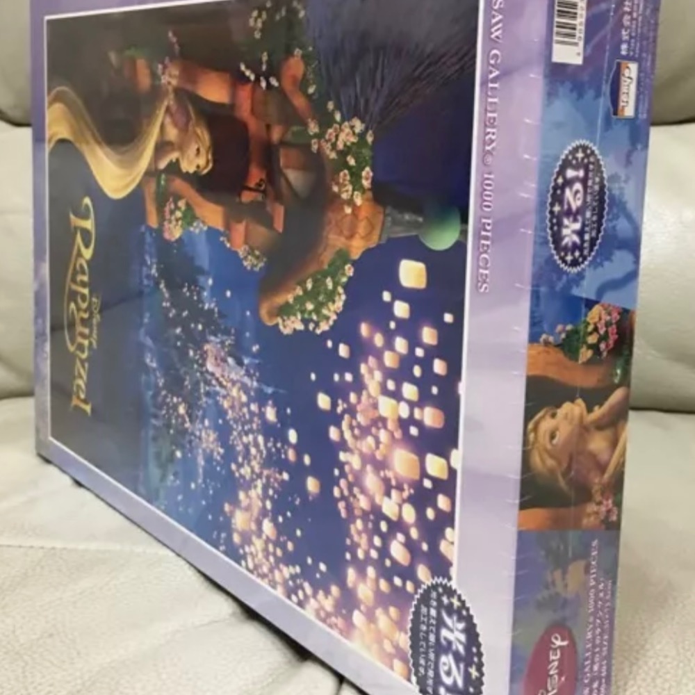 現貨 日本拼圖 Tenyo 迪士尼 魔髮奇緣 長髮公主 Rapunzel 樂佩 1000片 夜光 拼圖 正版-細節圖3