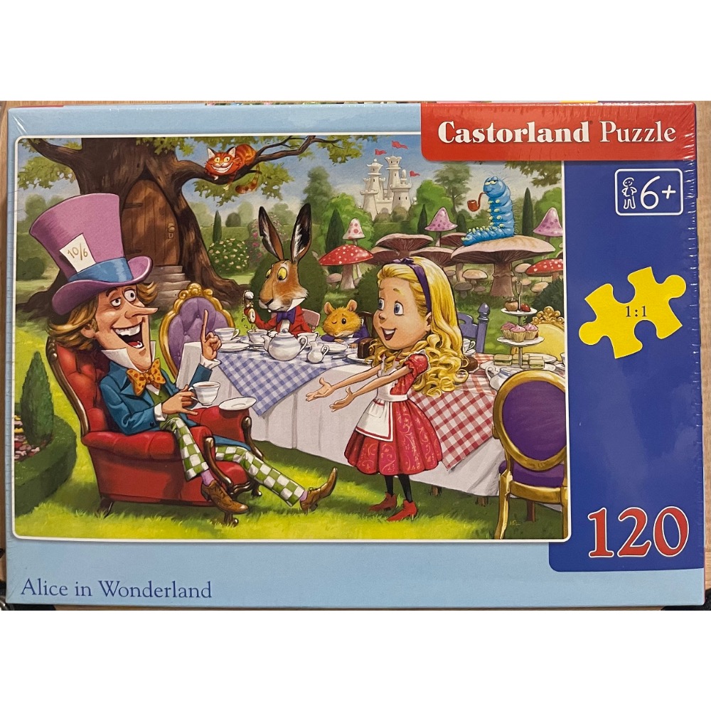 波蘭拼圖 Castorland 兒童拼圖 120片 愛麗絲夢遊仙境 大拼片 現貨 正版 New Puzzle iOPEN Mall