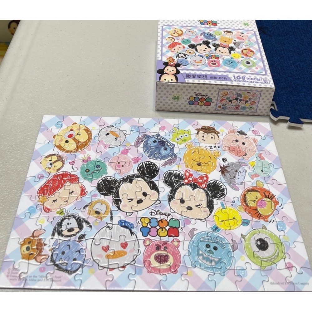 二手拼圖 百耘圖 多啦A夢 小熊維尼 小車 TSUM 交通工具  108片 共5盒-細節圖4