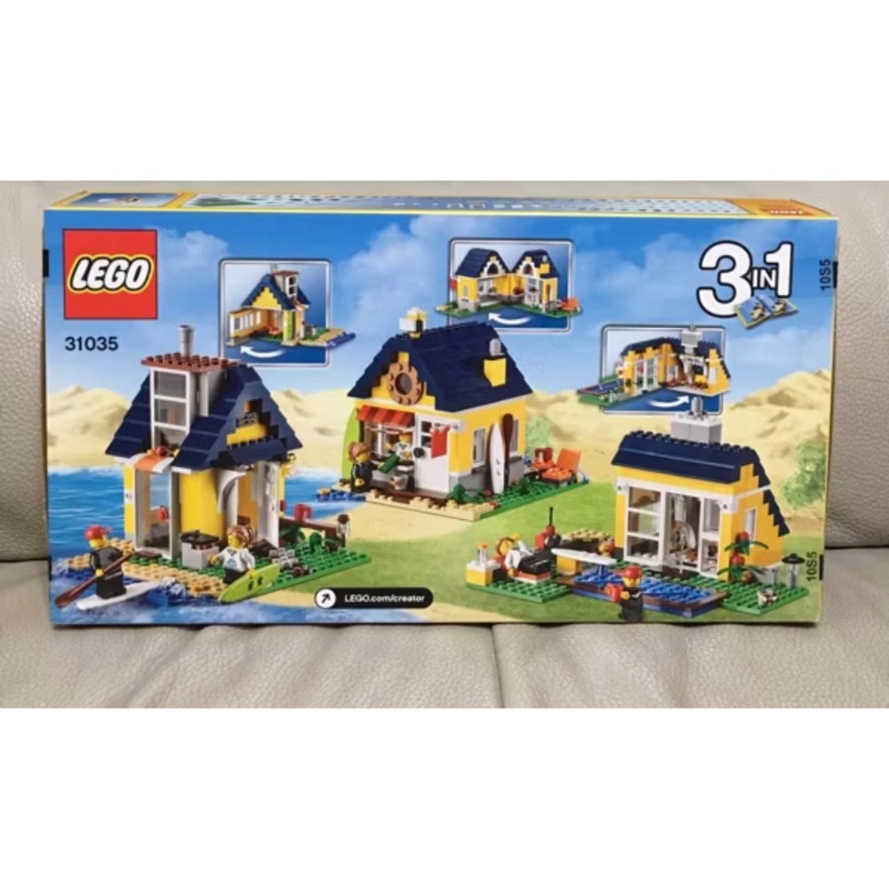 全新 正版 絕版 樂高 LEGO 31035 創意系列 海灘小屋 3合1-細節圖2
