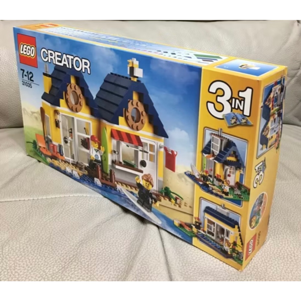 全新 正版 絕版 樂高 LEGO 31035 創意系列 海灘小屋 3合1-細節圖3