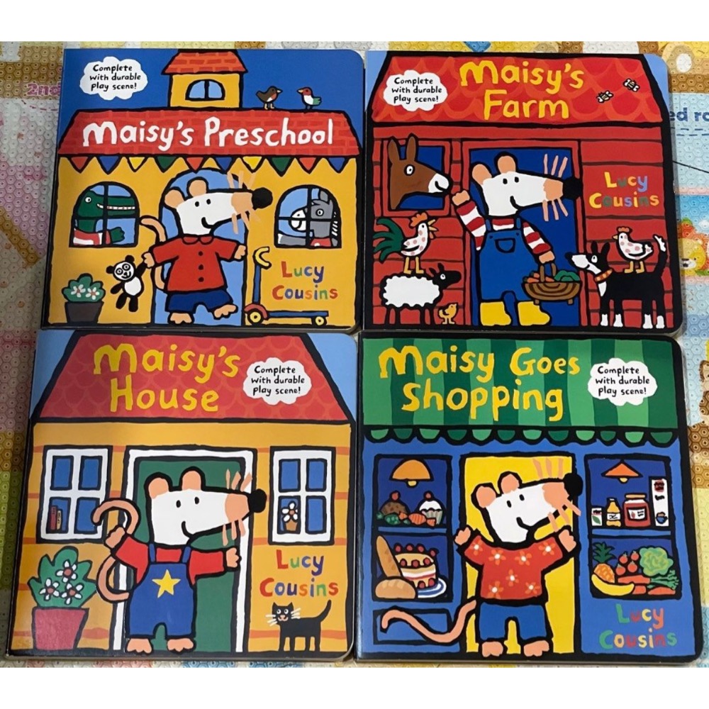 二手 正版 英文 童書 正版硬頁立體書Maisy’s House / Shopping /Preschool/ Farm