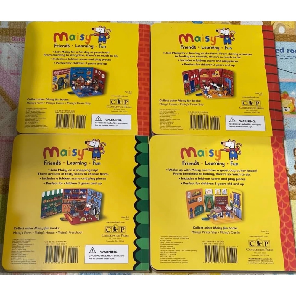 二手 正版 英文 童書 正版硬頁立體書Maisy’s House / Shopping /Preschool/ Farm-細節圖2