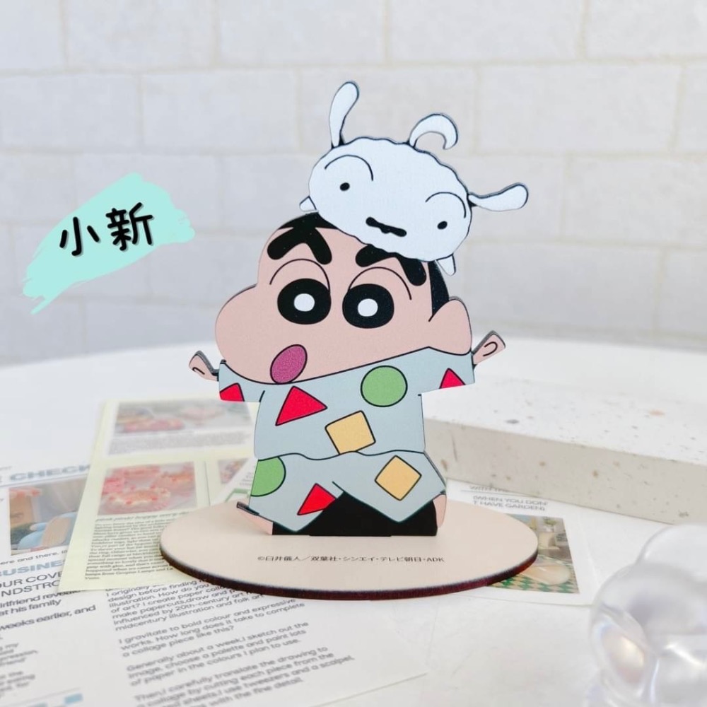 現貨🔥日本製蠟筆小新木製MEMO夾 文具 夾子-細節圖2