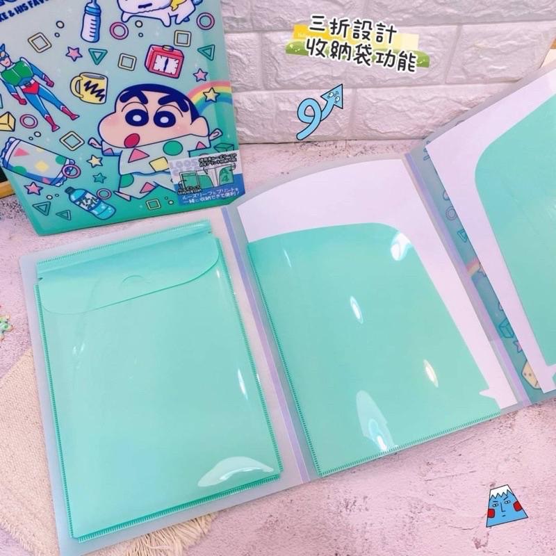 現貨✨蠟筆小新 資料夾 三折收納袋資料夾 L夾 文件夾 辦公用品 上學必備 文具 日本-細節圖5