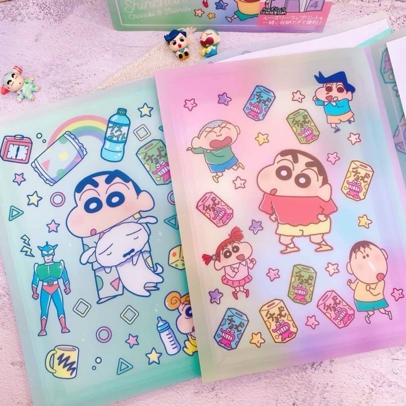 現貨✨蠟筆小新 資料夾 三折收納袋資料夾 L夾 文件夾 辦公用品 上學必備 文具 日本-細節圖8