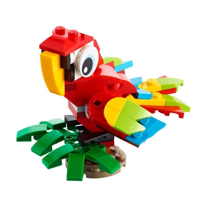 現貨✨LEGO 樂高 90週年 30581 三合一熱帶鸚鵡 Tropical Parrot 3in1系列 創意系列-細節圖2