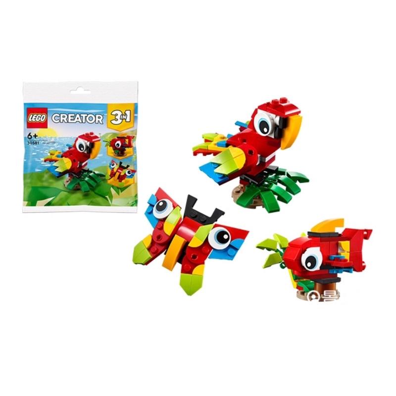 現貨✨LEGO 樂高 90週年 30581 三合一熱帶鸚鵡 Tropical Parrot 3in1系列 創意系列-細節圖6