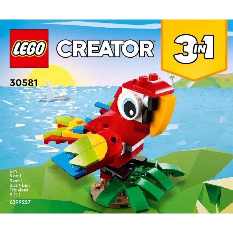 現貨✨LEGO 樂高 90週年 30581 三合一熱帶鸚鵡 Tropical Parrot 3in1系列 創意系列-細節圖7