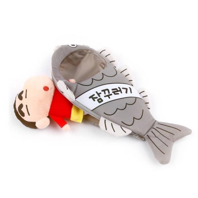 現貨🔥韓國 蠟筆小新睡袋造型拉鍊包 吊飾 筆袋 收納袋 手機包 韓國獨家限定🇰🇷 禮物-細節圖3