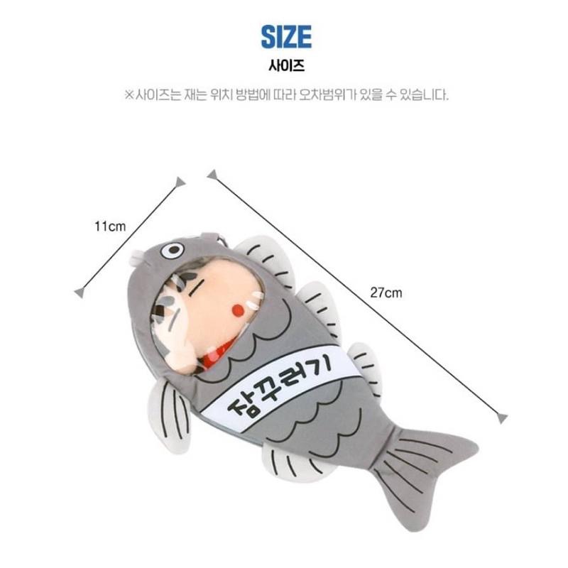 現貨🔥韓國 蠟筆小新睡袋造型拉鍊包 吊飾 筆袋 收納袋 手機包 韓國獨家限定🇰🇷 禮物-細節圖9