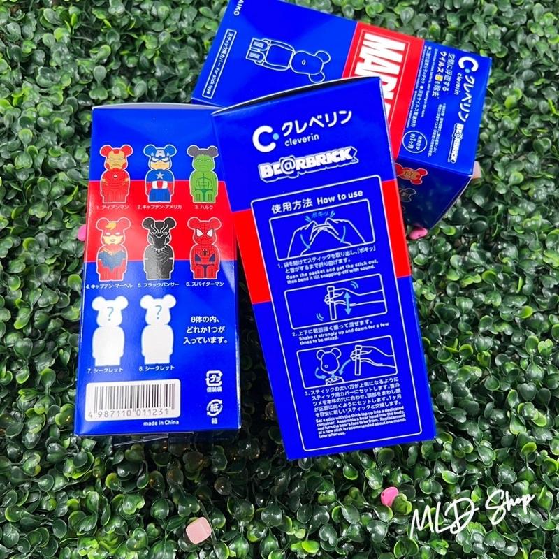 現貨🔥BE@RBRICK 庫柏力克熊 X Cleverin日本加護靈 空氣除菌 抗菌 公仔 聖誕禮物 日本限定 漫威英雄-細節圖8