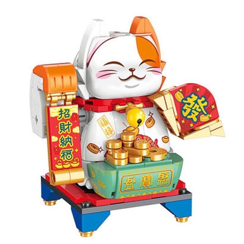 現貨特價🔥Keeppley 開運轉轉 招財貓積木【新年限定版】公仔 積木 擺件-細節圖3