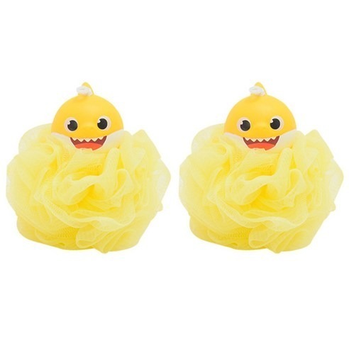 【現貨不用等快速出貨】正版授權 碰碰狐 鯊魚寶寶 可愛 搓澡球 洗澡用具 嬰幼兒用品-細節圖2