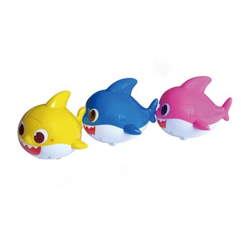 韓國babyshark 碰碰狐 唱歌/發光 鯊魚寶寶 鯊魚爸爸 鯊魚媽媽 一組3隻-細節圖3