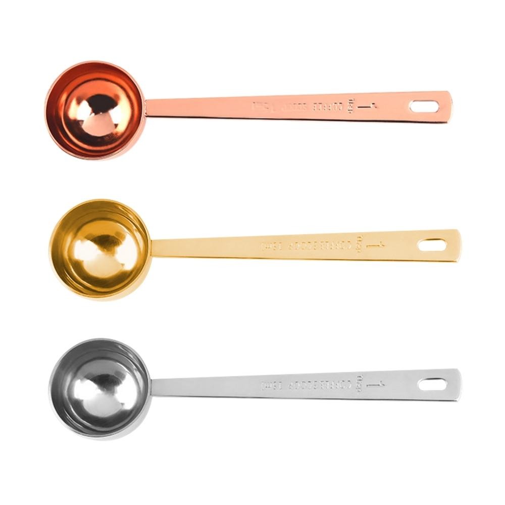 咖啡勺 玫瑰金勺 咖啡匙 不鏽鋼勺 勺子 奶粉勺  奶勺 湯匙 勺【啡茶時刻】-細節圖8