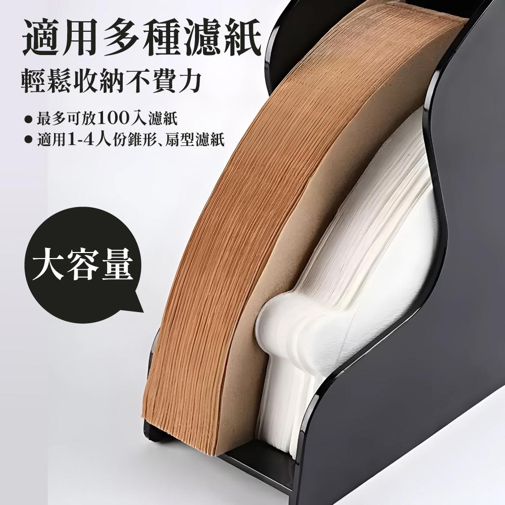 濾紙盒 100入 咖啡濾紙盒 濾紙架 濾紙 收納盒 日本製 下村企販 【啡茶時刻】-細節圖5