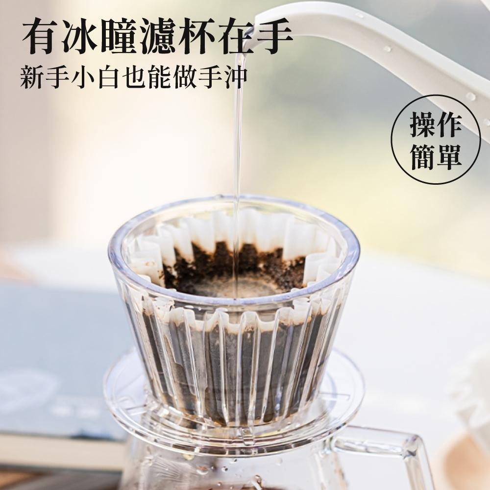 TIMEMORE 泰摩 冰瞳濾杯 手沖濾杯 錐型濾杯 玻璃濾杯 B75 蛋糕濾杯 咖啡濾杯 濾杯 器具 【啡茶時刻】-細節圖6