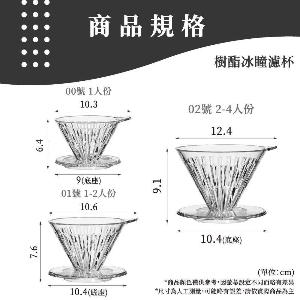 TIMEMORE 泰摩 冰瞳濾杯 手沖濾杯 錐型濾杯 玻璃濾杯 B75 蛋糕濾杯 咖啡濾杯 濾杯 器具 【啡茶時刻】-細節圖9