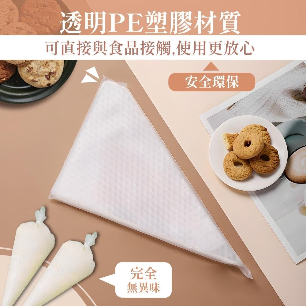 一次性裱花袋 裱花袋 擠花袋 三角袋 奶袋曲奇裱花袋 蛋糕曲奇擠花袋 奶油擠花袋 蛋糕擠花袋 烘焙用品【啡茶時刻】-細節圖5