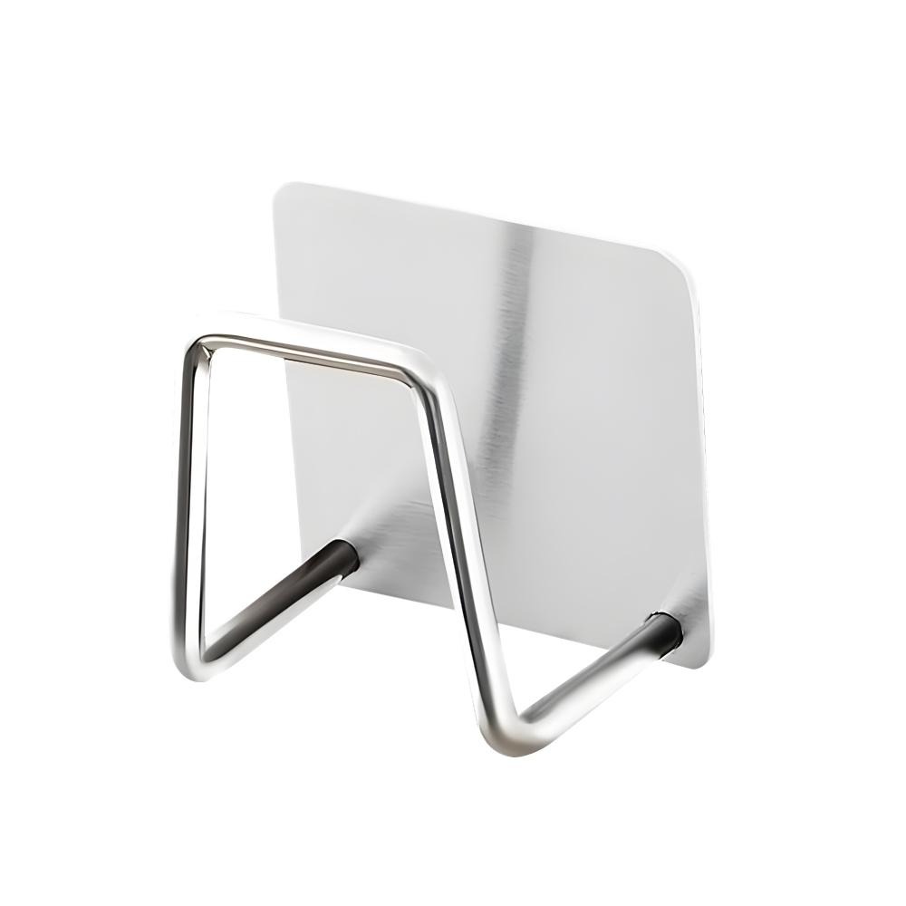 菜瓜布瀝水架 不鏽鋼海綿架 不鏽鋼瀝水架掛勾 菜瓜布架 掛架 海綿架 廚房掛鉤 廚房掛勾 鍋蓋收納架 【啡茶時刻】-細節圖7