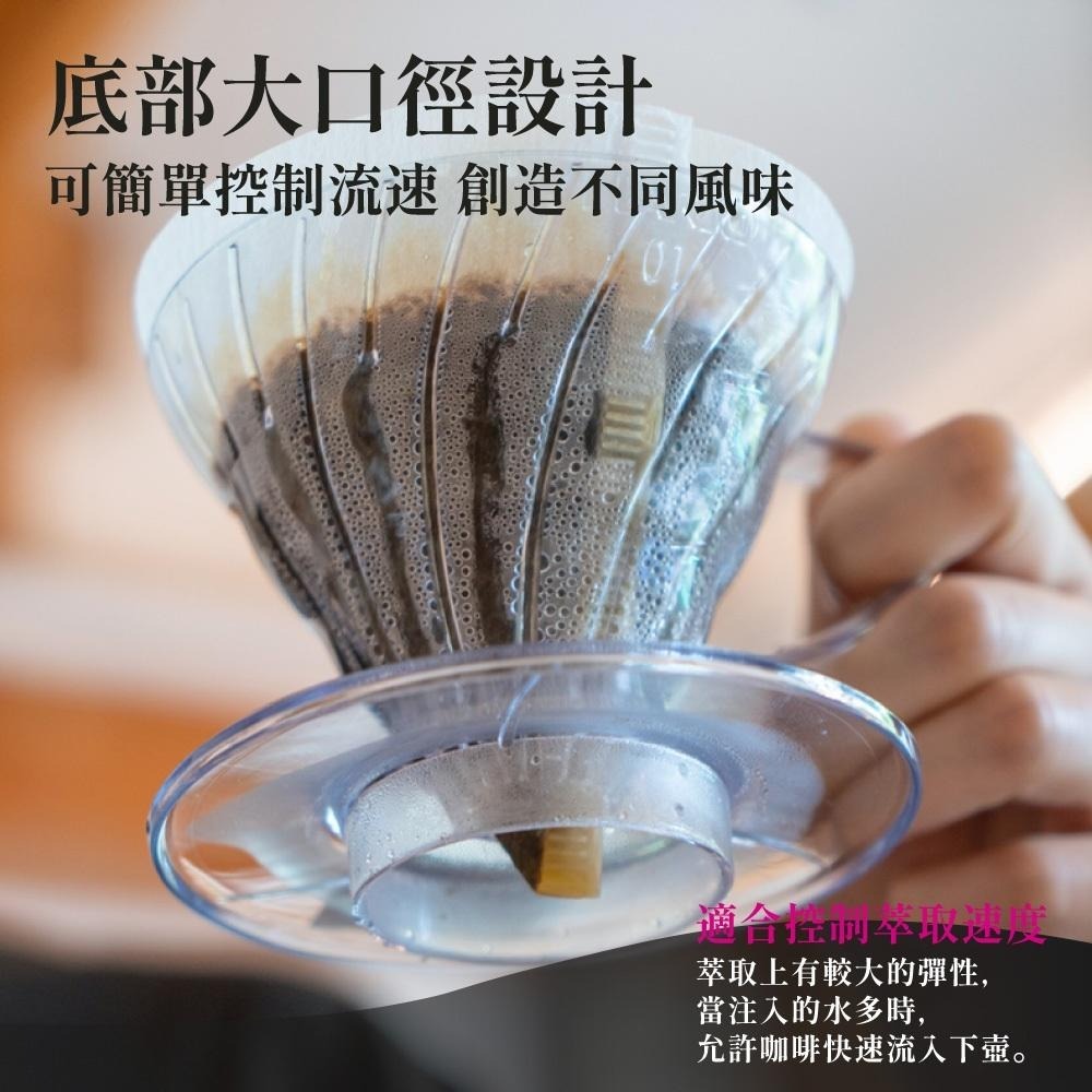 【日制 最多人使用】HARIO濾杯 樹酯濾杯 V01 V02 V60 手沖濾杯 咖啡 咖啡濾杯 VD-02T【啡茶時刻】-細節圖4