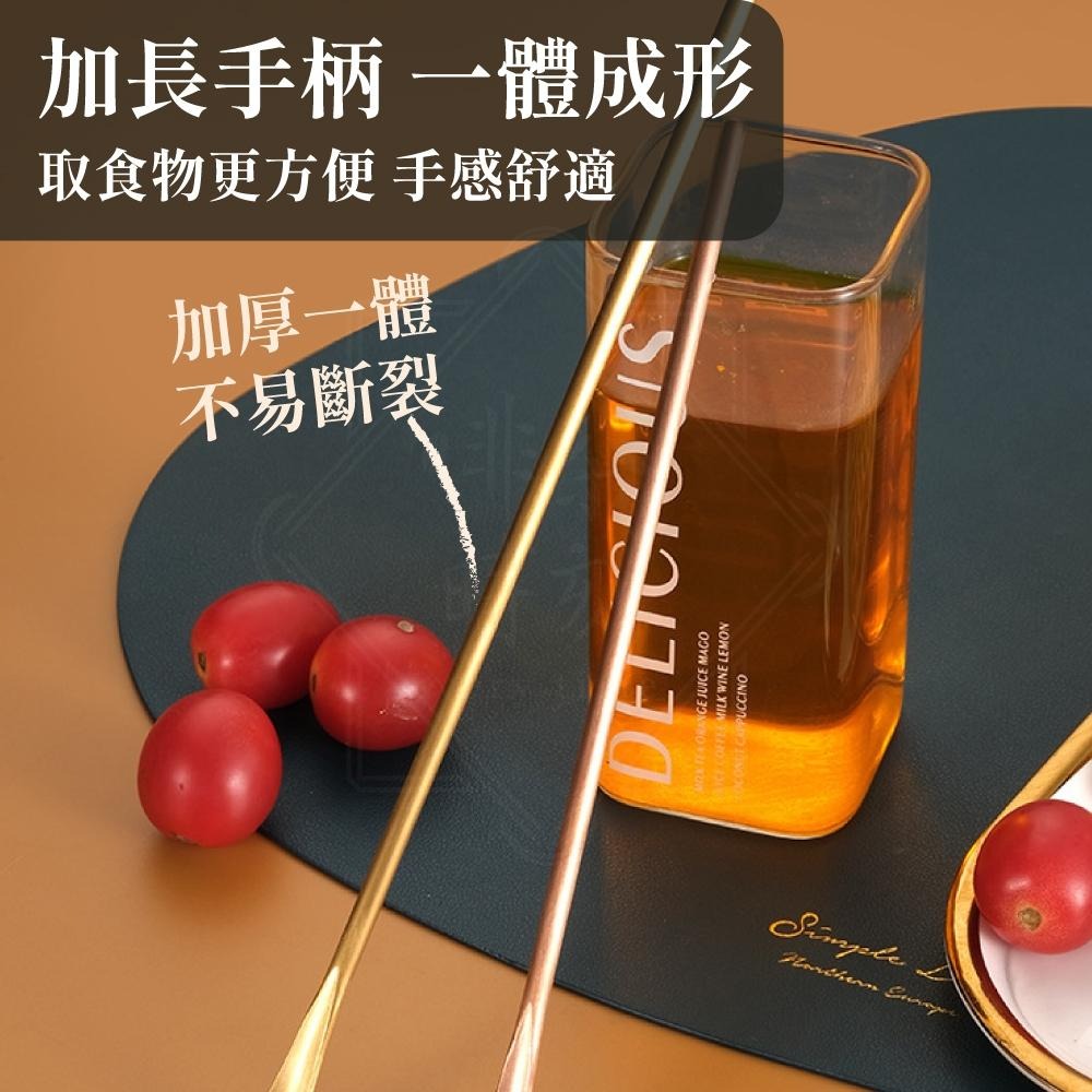 咖啡攪拌棒 攪拌棒 咖啡勺 長柄攪拌勺 小茶匙 調酒勺 不鏽鋼勺 長柄圓頭攪拌棒 勺子 咖啡器具【啡茶時刻】-細節圖3