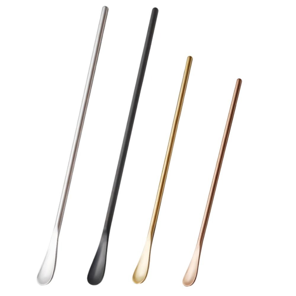 咖啡攪拌棒 攪拌棒 咖啡勺 長柄攪拌勺 小茶匙 調酒勺 不鏽鋼勺 長柄圓頭攪拌棒 勺子 咖啡器具【啡茶時刻】-細節圖9
