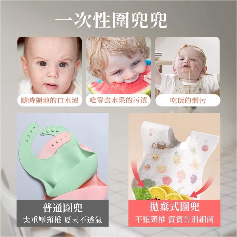 一次性防水圍兜 圍兜 拋棄式圍兜 免洗圍兜 外出圍兜 防水圍兜 圍兜口水巾 口水巾 圍兜兜  吃飯圍兜 【啡茶時刻】-細節圖7