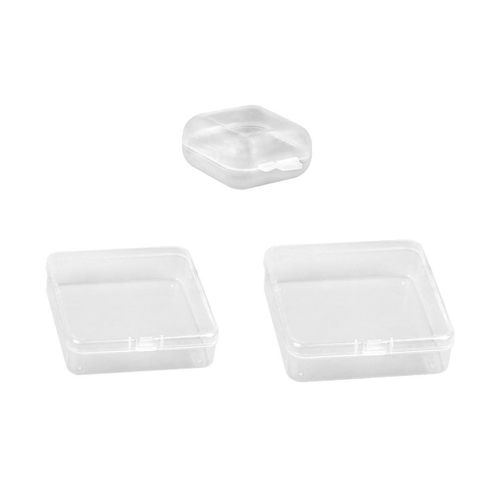 飾品收納 透明小方盒 小方盒 迷你收納盒 首飾盒 配件盒 塑料盒 透明盒 透明方盒 耳環盒 項鍊盒 飾品盒【啡茶時刻】-細節圖7