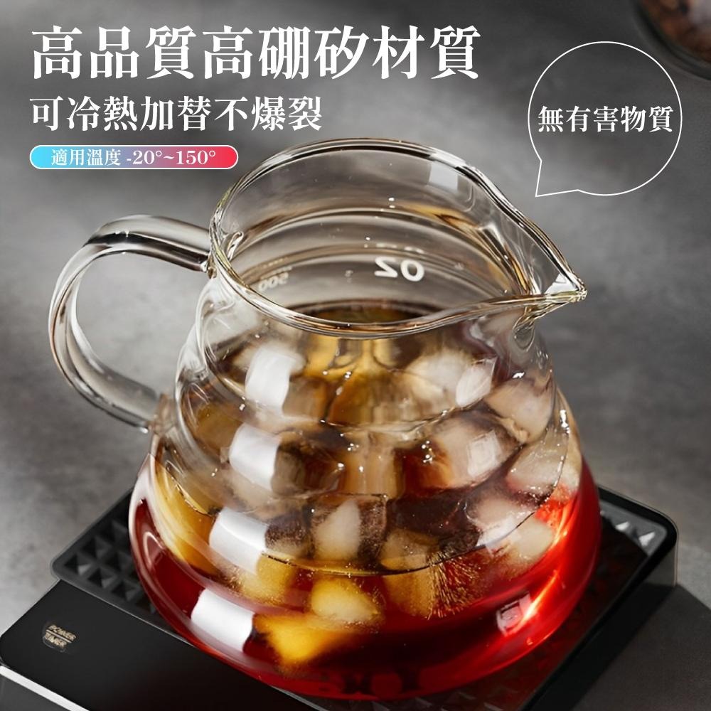 咖啡壺 雲朵咖啡壺 雲朵壺 玻璃咖啡壺 手沖玻璃壺 濾掛壺 雲朵玻璃壺 咖啡底壺 咖啡手沖壺【啡茶時刻】-細節圖5