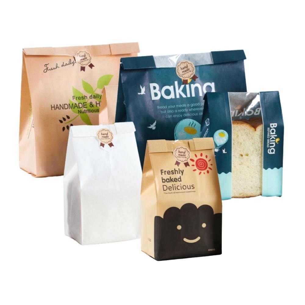 開窗吐司袋 牛皮紙袋 麵包袋 吐司袋 土司袋 餅乾袋 包裝袋 紙袋 牛皮袋 防油紙袋 烘焙包裝 【啡茶時刻】-細節圖9