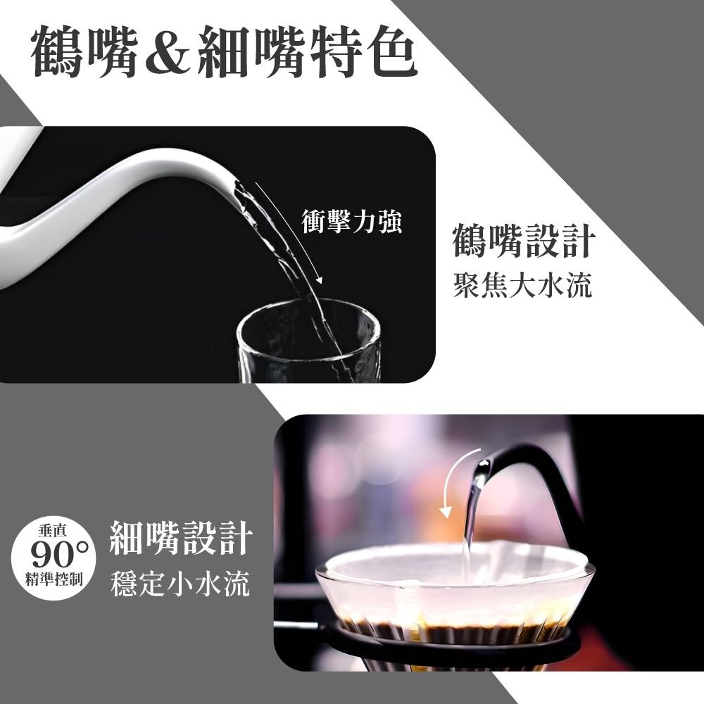 TIMEMORE 泰摩 魚Smart 溫控壺 溫控手沖壺 細嘴壺 鶴嘴壺 600ml 800ml 細口壺【啡茶時刻】-細節圖4