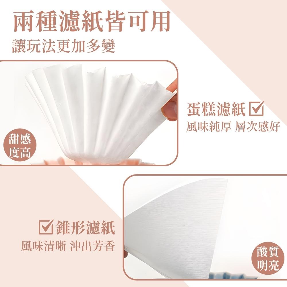 ORIGAMI 霧色 摺紙濾杯手沖濾杯 陶瓷濾杯 V型 錐形 蛋糕型  S/M 日本製 濾杯 【啡茶時刻】-細節圖7