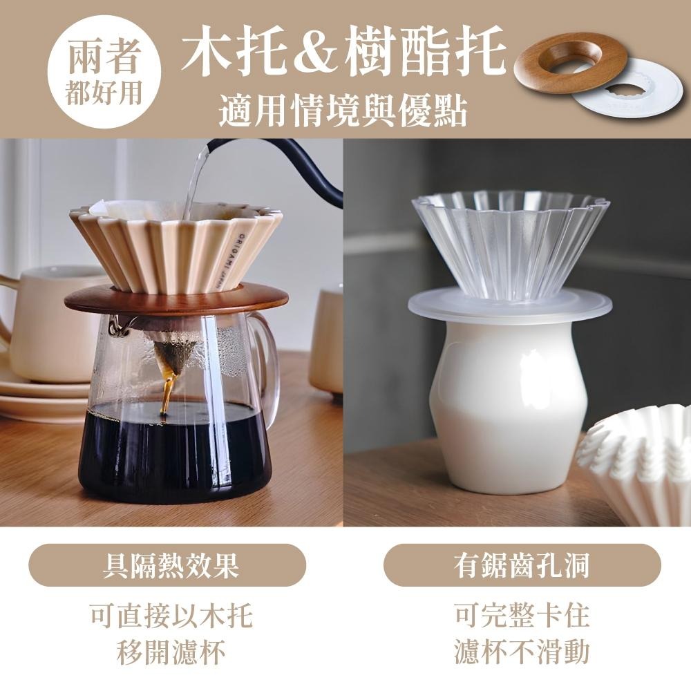 濾杯底座 ORIGAMI濾杯架 咖啡濾杯架 樹酯托 濾杯支架 杯托 木托  【啡茶時刻】-細節圖4