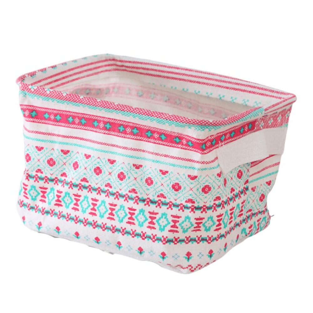 棉麻收納籃 收納籃 手提收納籃 日系棉麻收納籃  桌面雜物整理 櫥櫃小衣物收納籃 布藝收納籃 【啡茶時刻】-細節圖6